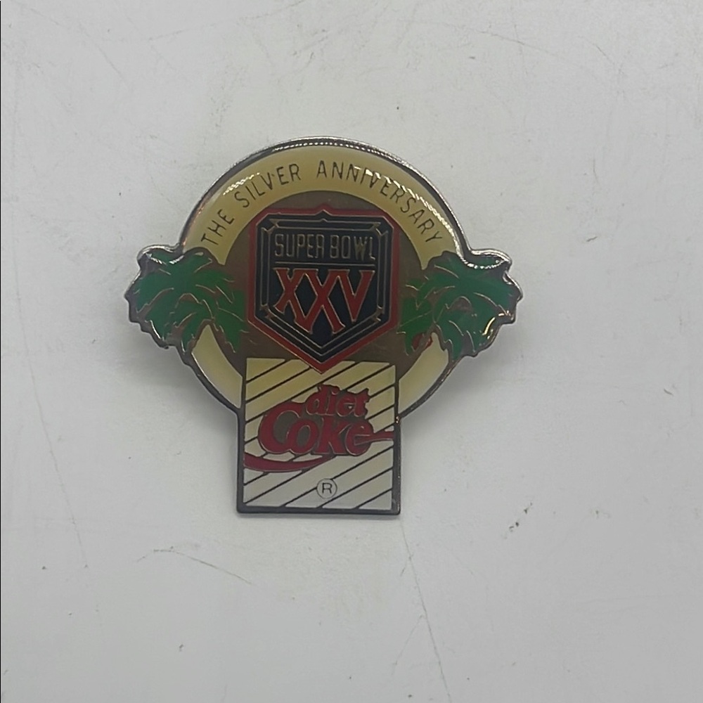 Vintage Super Bowl XXV Hat Lapel Pin